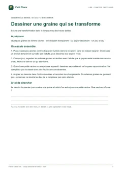 Aperçu réel de la première fiche du carnet nature